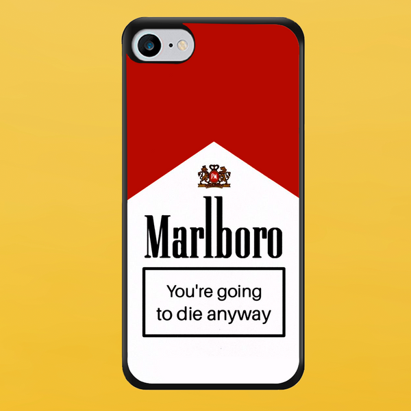 Чохол для APPLE IPHONE 7/8/SE 2020 2D пластиковий з чорними силіконовими бортиками MARLBORO 56001 фото