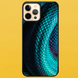Чехол для APPLE IPHONE 12 PRO MAX 2D пластиковый с черными силиконовыми бортиками SNAKE SKIN 51511 фото