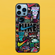 Чохол для APPLE IPHONE 13 PRO MAX 2D пластиковий з чорними силіконовими бортиками NIKE 52415 фото