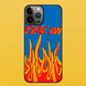 Чехол для APPLE IPHONE 13 PRO 2D пластиковый с черными силиконовыми бортиками FIRE ON 51714 фото