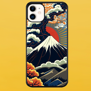 Чохол для APPLE IPHONE 11 2D пластиковий з чорними силіконовими бортиками MOUNTAINS 52206 фото