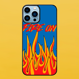 Чохол для APPLE IPHONE 13 PRO MAX 2D пластиковий з чорними силіконовими бортиками FIRE ON 51715 фото