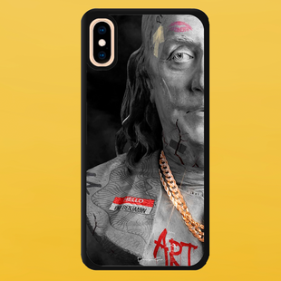 Чохол для APPLE IPHONE XS MAX 2D пластиковий з чорними силіконовими бортиками BENJAMIN 54604 фото
