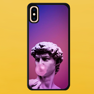 Чохол для APPLE IPHONE X/XS 2D пластиковий з чорними силіконовими бортиками BUBBLE GUM 5303 фото