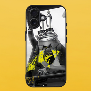 Чехол для APPLE IPHONE 16 2D пластиковый с черными силиконовыми бортиками KRABS 54728 фото
