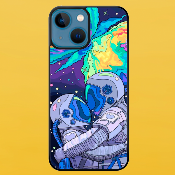 Чехол для APPLE IPHONE 15 2D пластиковый с черными силиконовыми бортиками SPACE 5620 фото