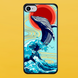 Чехол для APPLE IPHONE 7/8/SE 2020 2D пластиковый с черными силиконовыми бортиками WHALE 55101 фото