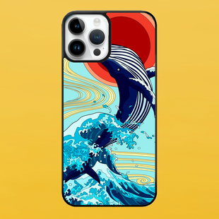Чехол для APPLE IPHONE 14 PRO 2D пластиковый с черными силиконовыми бортиками WHALE 55118 фото