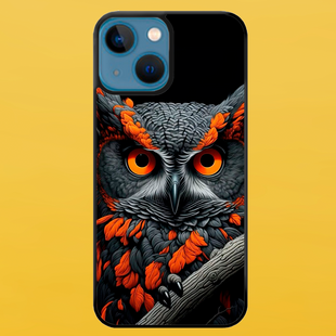 Чохол для APPLE IPHONE 15 PLUS 2D пластиковий з чорними силіконовими бортиками OWL 55521 фото