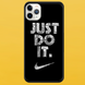 Чохол для APPLE IPHONE 11 PRO MAX 2D пластиковий з чорними силіконовими бортиками JUST DO IT 54108 фото