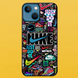 Чохол для APPLE IPHONE 15 2D пластиковий з чорними силіконовими бортиками NIKE 52420 фото