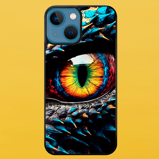 Чохол для APPLE IPHONE 13 2D пластиковий з чорними силіконовими бортиками DRAGON 53313 фото