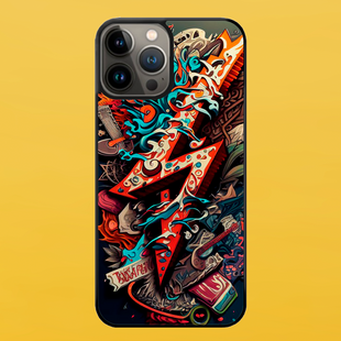 Чехол для APPLE IPHONE 13 PRO MAX 2D пластиковый с черными силиконовыми бортиками STYLE 55615 фото