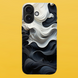 Чохол для APPLE IPHONE 16 PLUS силіконовий прозорий BLACK/WHITE 54026 фото