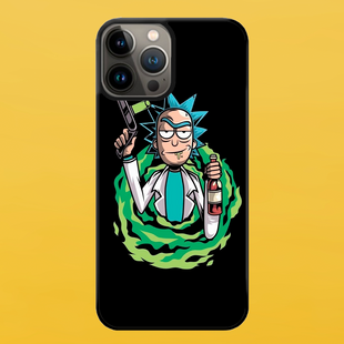 Чехол для APPLE IPHONE 13 PRO 2D пластиковый с черными силиконовыми бортиками RICK 52514 фото