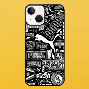 Чохол для APPLE IPHONE 13 MINI 2D пластиковий з чорними силіконовими бортиками PUMA 54812 фото