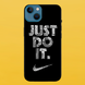 Чохол для APPLE IPHONE 13 силіконовий прозорий JUST DO IT 54113 фото