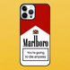 Чехол для APPLE IPHONE 15 PRO MAX 2D пластиковый с черными силиконовыми бортиками MARLBORO 56023 фото