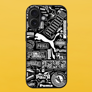 Чехол для APPLE IPHONE 16 2D пластиковый с черными силиконовыми бортиками PUMA 54828 фото