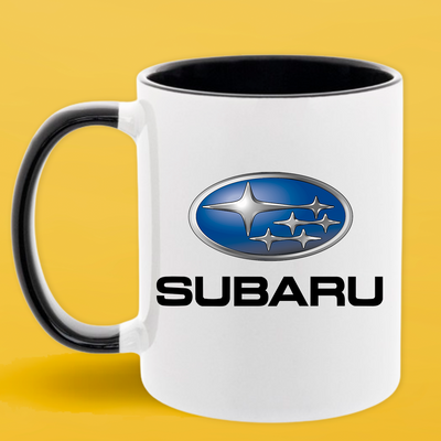 Чашка чорна серединка та ручка (330 мл) Subaru/Субару 1100 фото