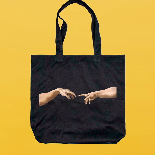 Еко сумка саржева чорна HANDS 2002-13 фото