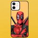 Чохол для APPLE IPHONE 12 2D пластиковий з чорними силіконовими бортиками DEADPOOL 53410 фото