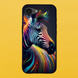 Чохол для APPLE IPHONE 16e 2D пластиковий з чорними силіконовими бортиками ZEBRA 51127 фото