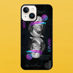 Чохол для APPLE IPHONE 14 PLUS 2D пластиковий з чорними силіконовими бортиками MONEY 54917 фото