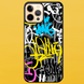Чехол для APPLE IPHONE 12 PRO MAX 2D пластиковый с черными силиконовыми бортиками GRAFFITI 54311 фото