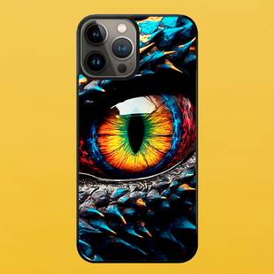 Чехол для APPLE IPHONE 13 PRO 2D пластиковый с черными силиконовыми бортиками DRAGON 53314 фото