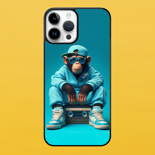 Чохол для APPLE IPHONE 15 PRO 2D пластиковий з чорними силіконовими бортиками MONKEY 57022 фото