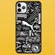 Чохол для APPLE IPHONE 11 PRO MAX 2D пластиковий з чорними силіконовими бортиками PUMA 54808 фото