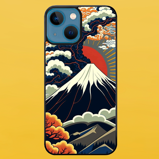 Чохол для APPLE IPHONE 13 2D пластиковий з чорними силіконовими бортиками MOUNTAINS 52213 фото