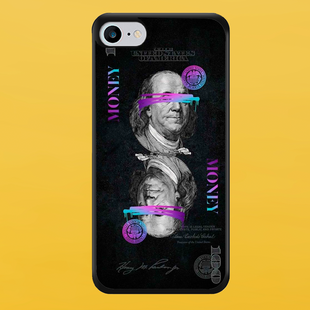 Чохол для APPLE IPHONE 7/8/SE 2020 2D пластиковий з чорними силіконовими бортиками MONEY 54901 фото
