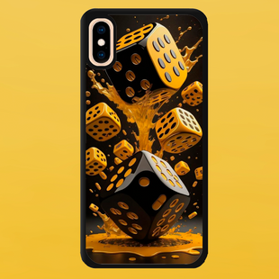 Чохол для APPLE IPHONE X/XS 2D пластиковий з чорними силіконовими бортиками CUBE 53103 фото