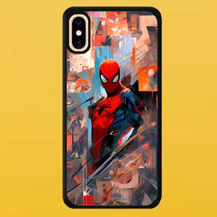 Чохол для APPLE IPHONE X/XS 2D пластиковий з чорними силіконовими бортиками SPIDER-MAN 53603 фото