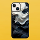 Чохол для APPLE IPHONE 14 PLUS 2D пластиковий з чорними силіконовими бортиками BLACK/WHITE 54017 фото