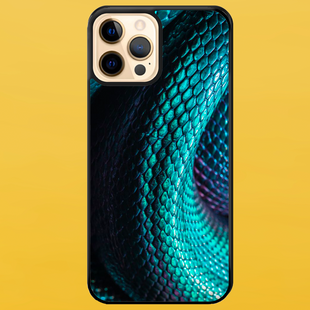 Чохол для APPLE IPHONE 12 PRO 2D пластиковий з чорними силіконовими бортиками SNAKE SKIN 51510-1 фото