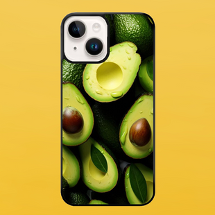 Чехол для APPLE IPHONE 14 PLUS 2D пластиковый с черными силиконовыми бортиками AVOCADO 58017 фото