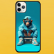 Чехол для APPLE IPHONE 11 PRO 2D пластиковый с черными силиконовыми бортиками MONKEY 57007 фото