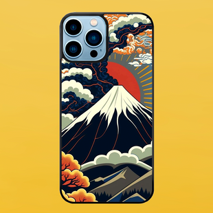 Чохол для APPLE IPHONE 13 PRO MAX 2D пластиковий з чорними силіконовими бортиками MOUNTAINS 52215 фото