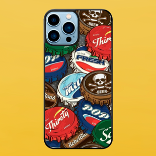 Чохол для APPLE IPHONE 13 PRO MAX 2D пластиковий з чорними силіконовими бортиками CAPS 53815 фото