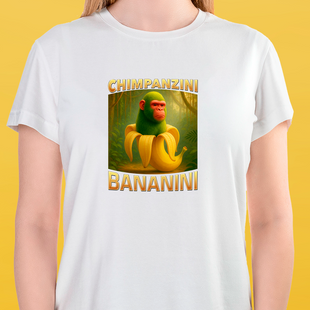 Футболка біла жіноча CHIMPANZINI 302108 фото