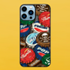 Чехол для APPLE IPHONE 13 PRO MAX 2D пластиковый с черными силиконовыми бортиками CAPS 53815 фото