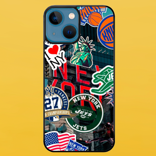Чохол для APPLE IPHONE 15 PLUS 2D пластиковий з чорними силіконовими бортиками NY 54421 фото