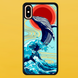 Чехол для APPLE IPHONE XS MAX 2D пластиковый с черными силиконовыми бортиками WHALE 55104 фото