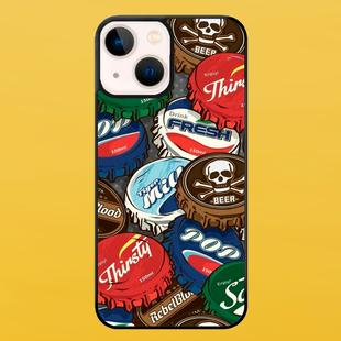 Чохол для APPLE IPHONE 15 PLUS 2D пластиковий з чорними силіконовими бортиками CAPS 53821 фото