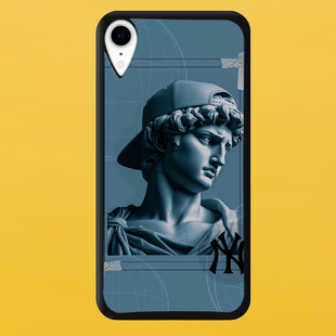 Чехол для APPLE IPHONE XR 2D пластиковый с черными силиконовыми бортиками DAVID 57705 фото