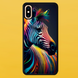 Чехол для APPLE IPHONE X/XS 2D пластиковый с черными силиконовыми бортиками ZEBRA 51103 фото