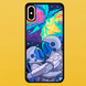 Чехол для APPLE IPHONE X/XS 2D пластиковый с черными силиконовыми бортиками SPACE 5603 фото